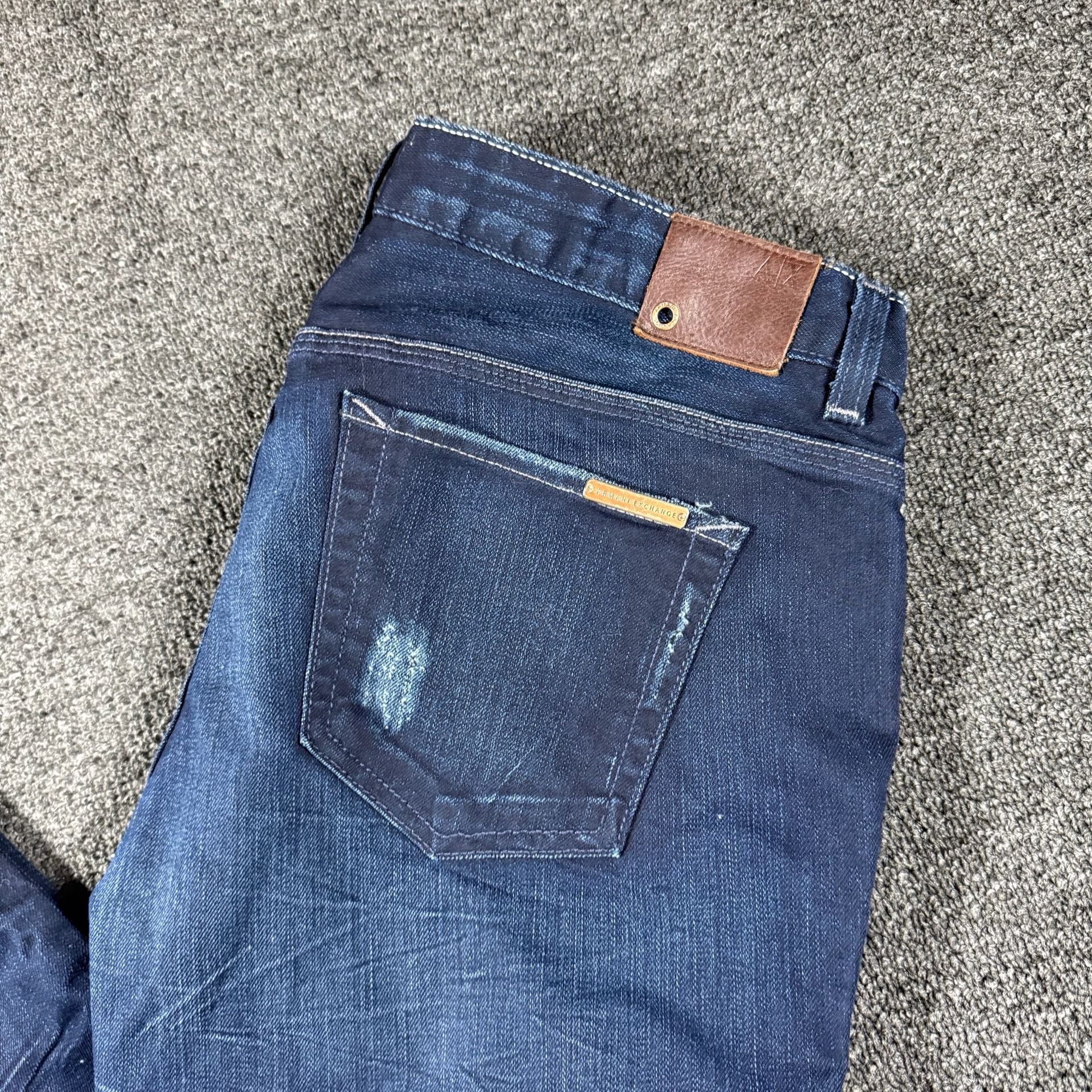 Armani Exchange 2000s Dark Blue Denim Jeans 3