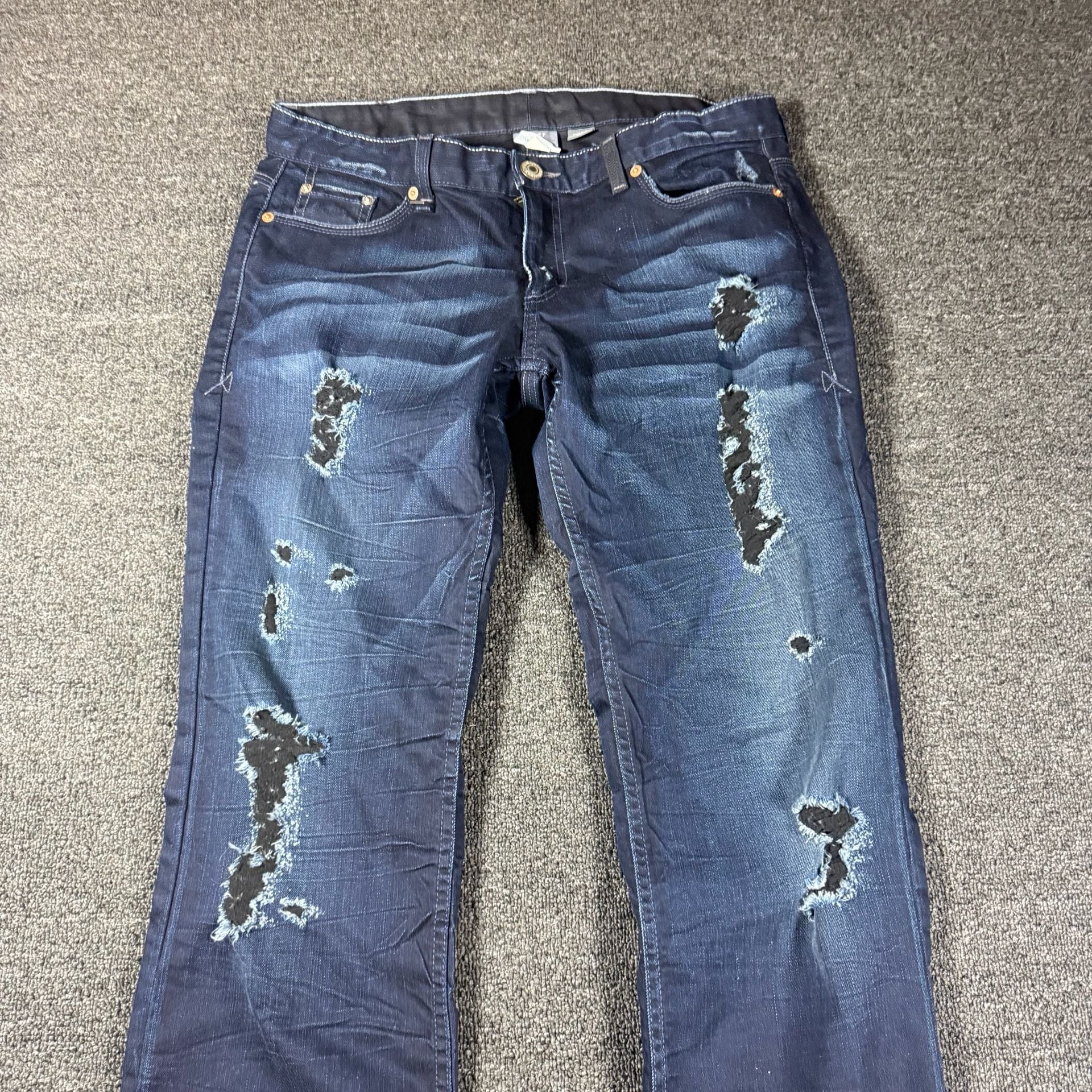 Armani Exchange 2000s Dark Blue Denim Jeans 4