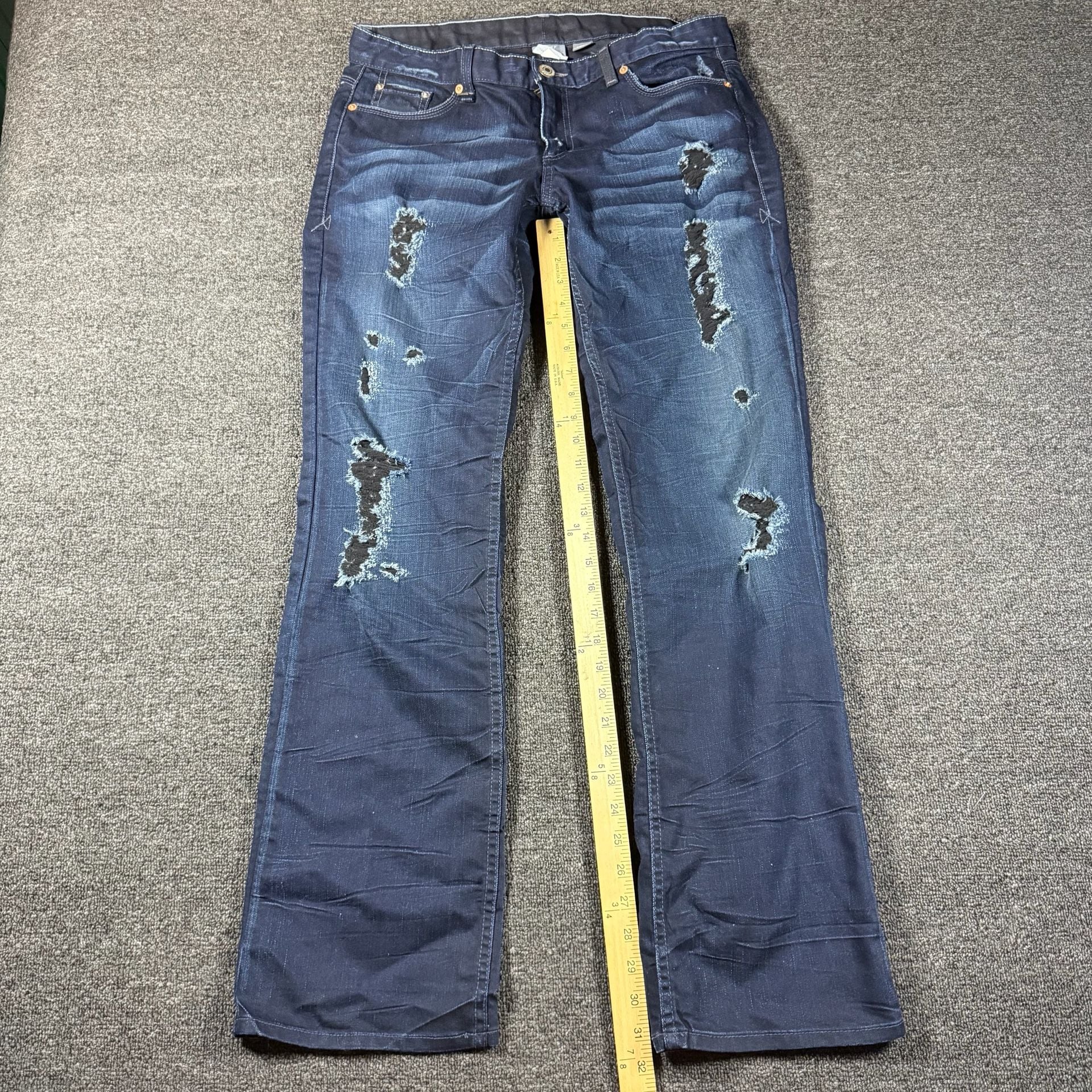 Armani Exchange 2000s Dark Blue Denim Jeans 5