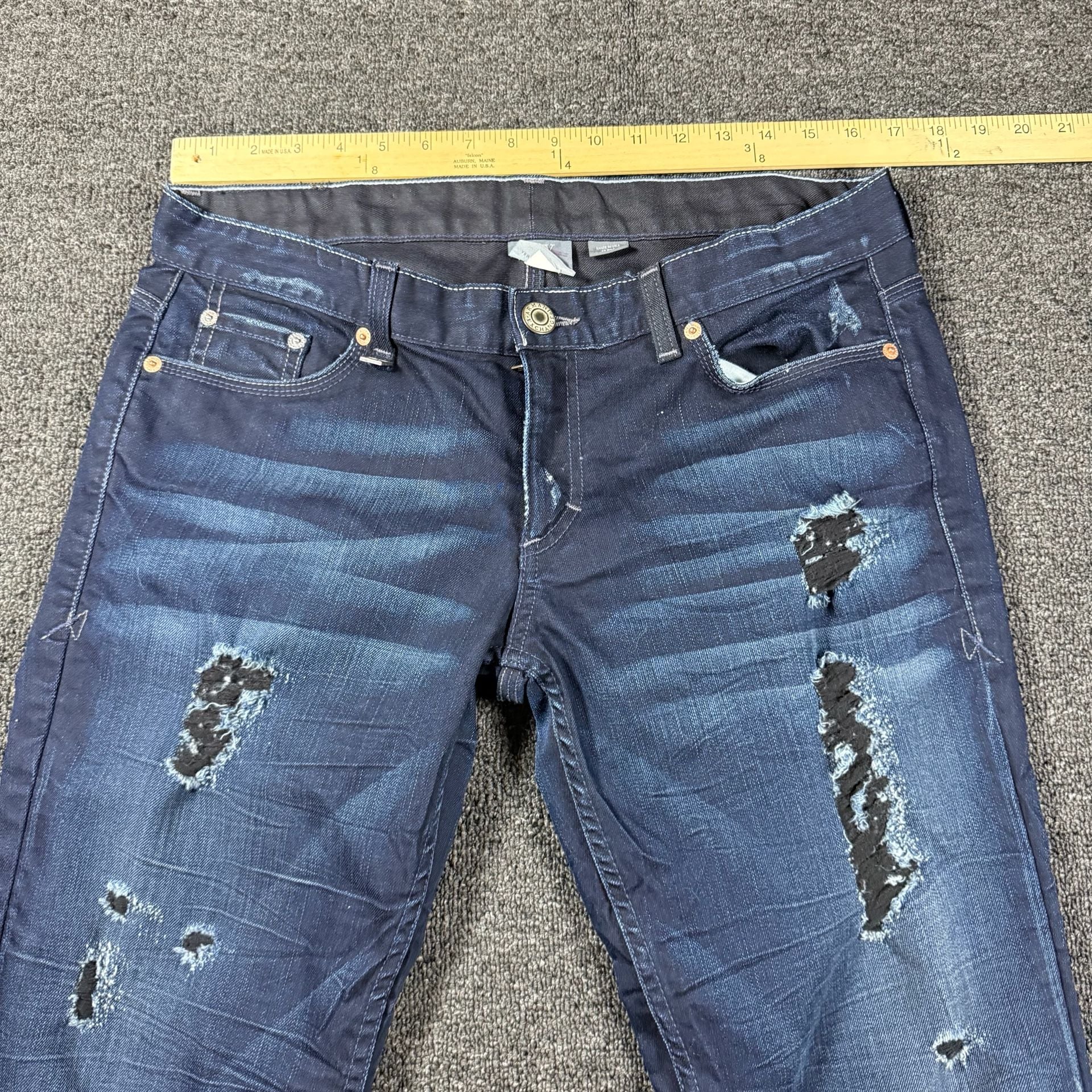 Armani Exchange 2000s Dark Blue Denim Jeans 6