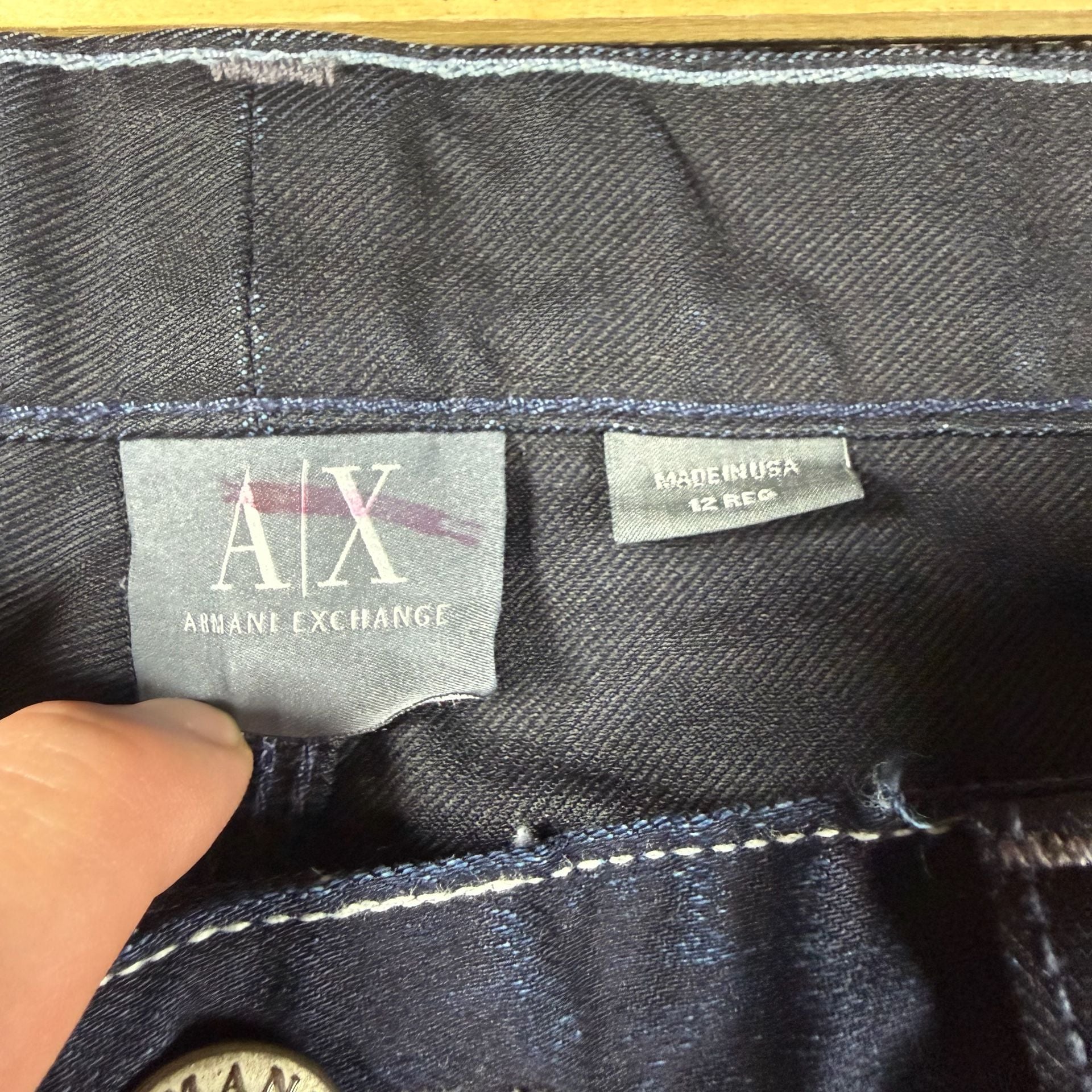 Armani Exchange 2000s Dark Blue Denim Jeans 7