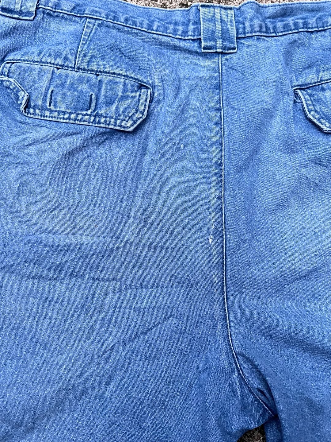 Z- Savane Cargo Jean Shorts Size W40 Blue Denim 6