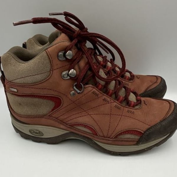 Chaco Hiking Boots Brown Leather Trail Shoes
Size 8
#877