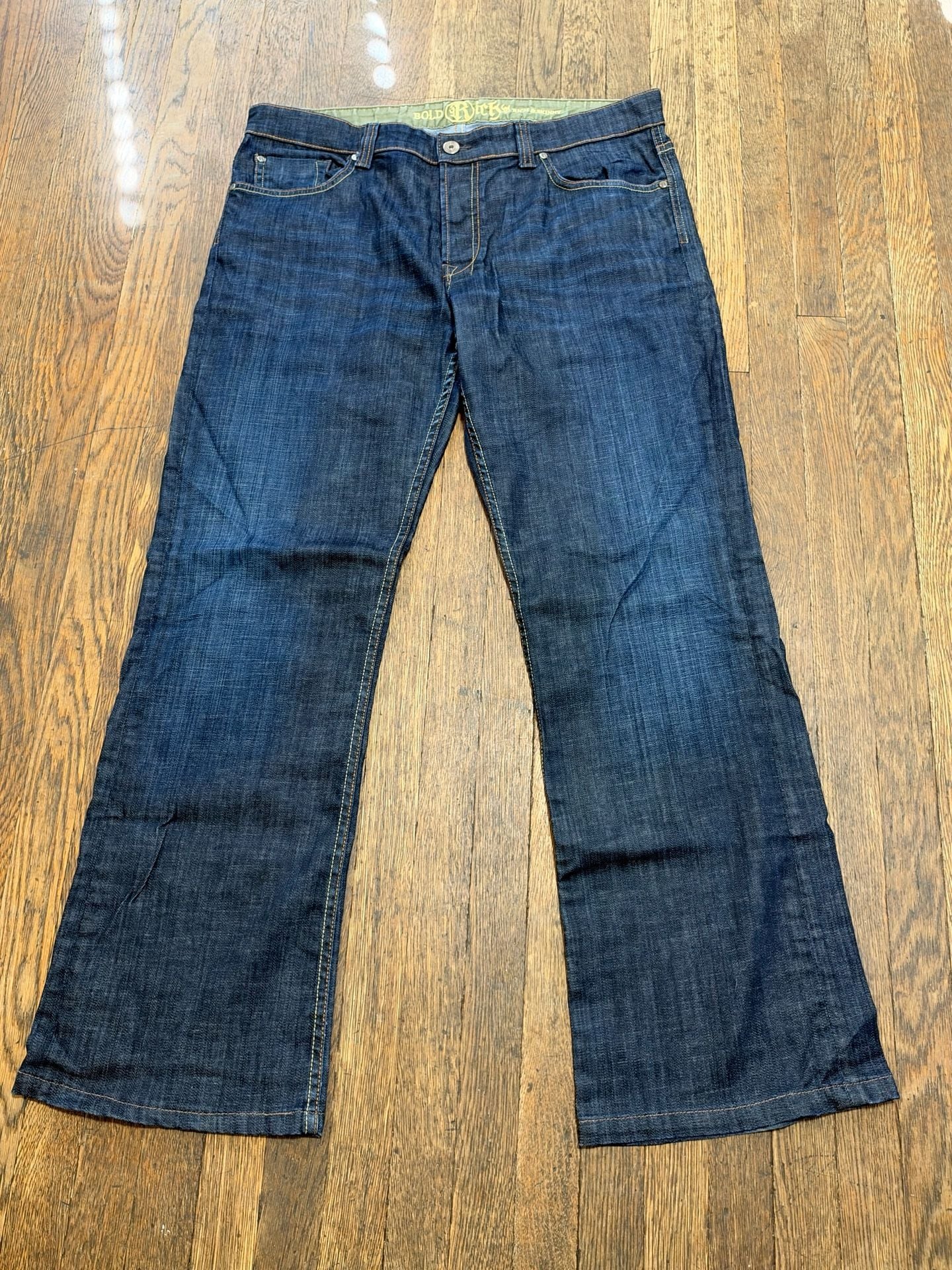 Rich & Skinny Black Jack Jeans Size 38 x 34 Dark Wash Denim 2