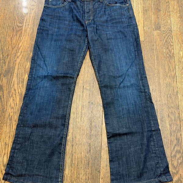 Rich & Skinny Black Jack Jeans Size 38 x 34 Dark Wash Denim