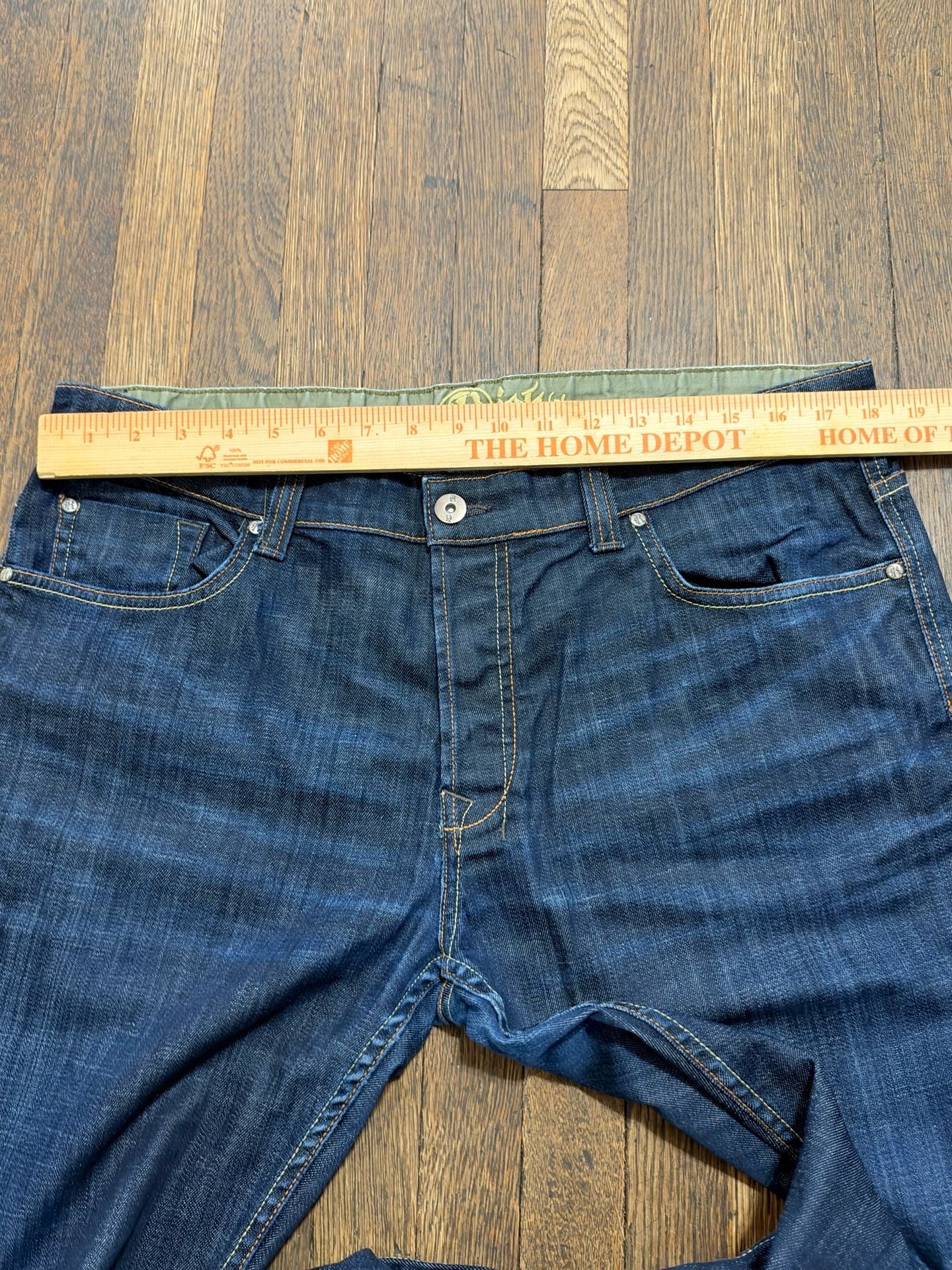 Rich & Skinny Black Jack Jeans Size 38 x 34 Dark Wash Denim 3
