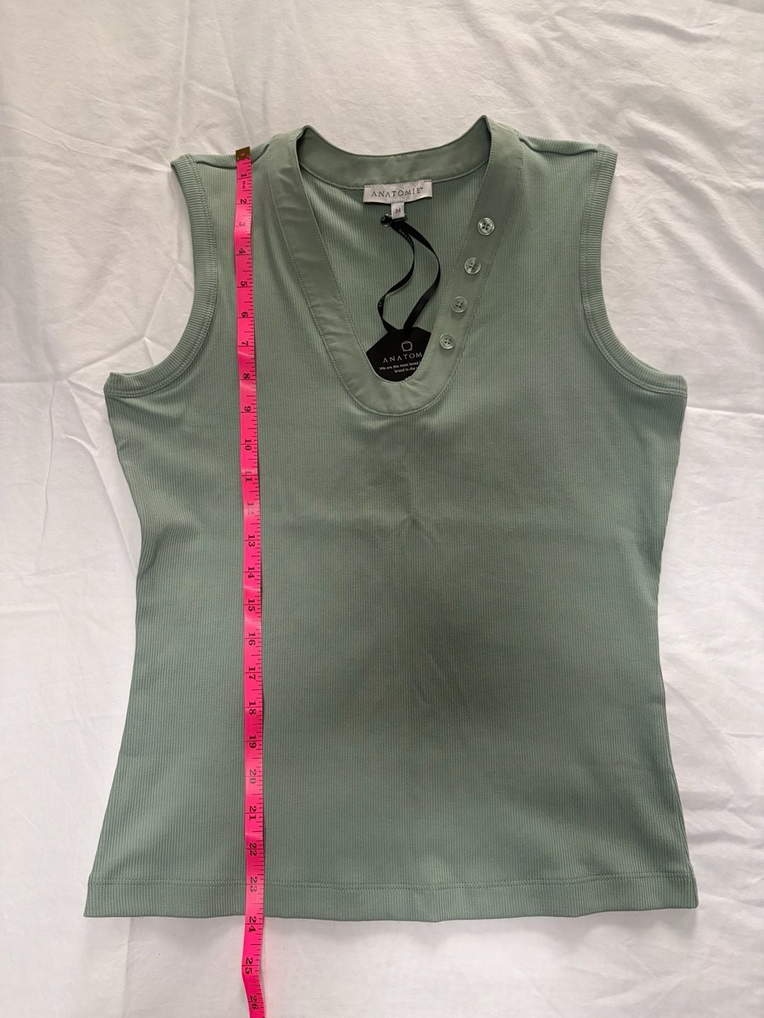 Anatomie Madelyn Ribbed Tank Top Size M Sage NWT, travel core 5