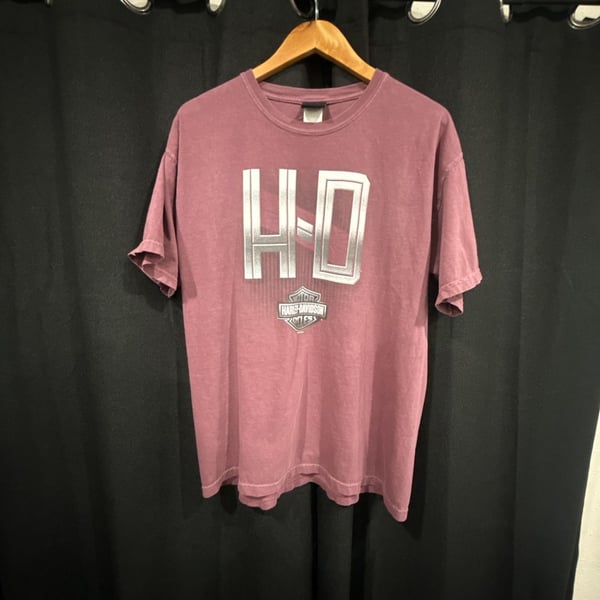Harley-Davidson T-Shirt Size L Peterson's Miami Beach Florida Pink