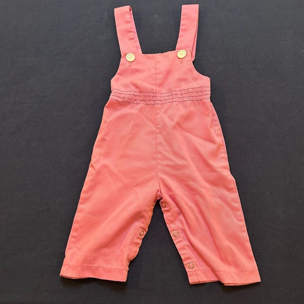 Bonton Pica Pink Cotton Dungaree Pink