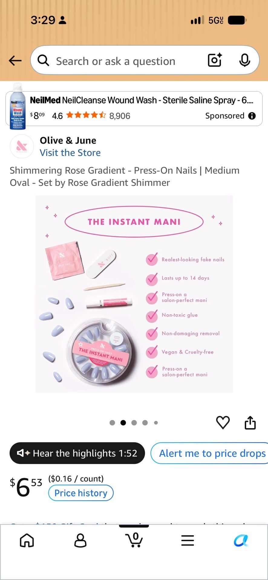 Olive & June Instant Mani Press-On Nails Minimalist 2