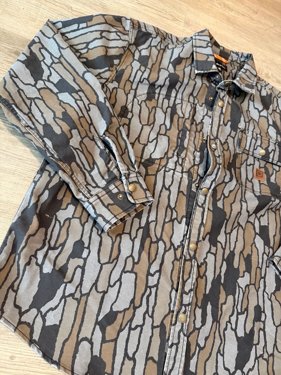 Brixton Builders Stretch Overshirt XL Bark Camo 3