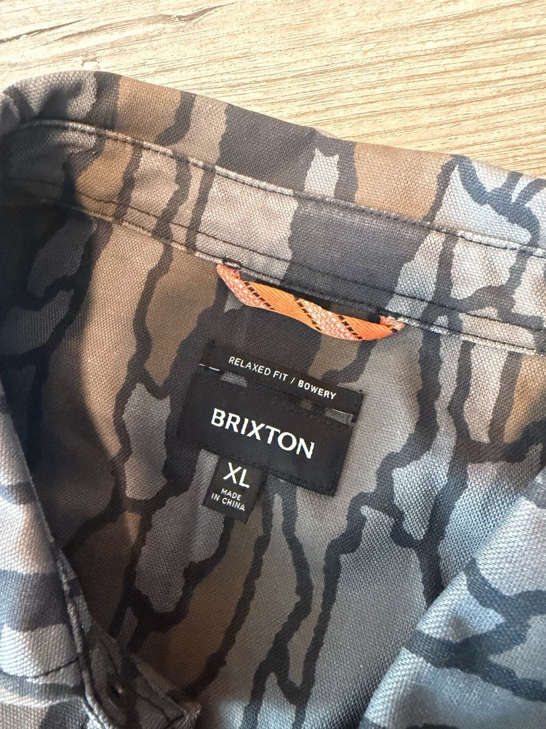 Brixton Builders Stretch Overshirt XL Bark Camo 6