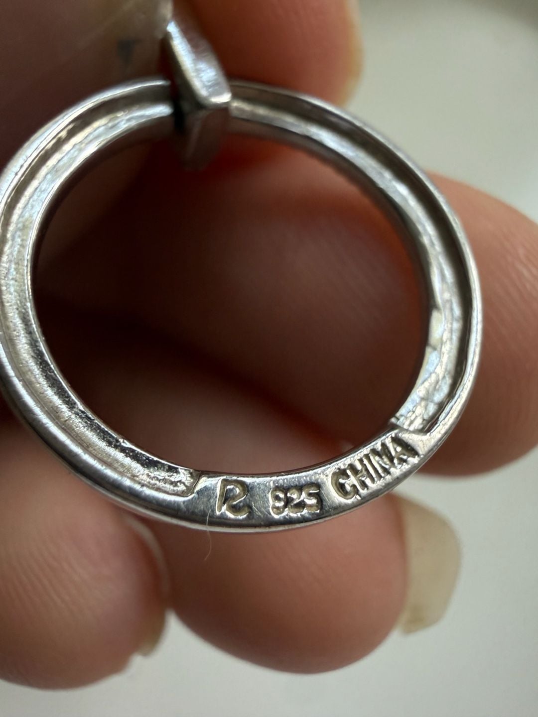 Ross-Simmons Sterling Silver Pave Circle Pendant 3