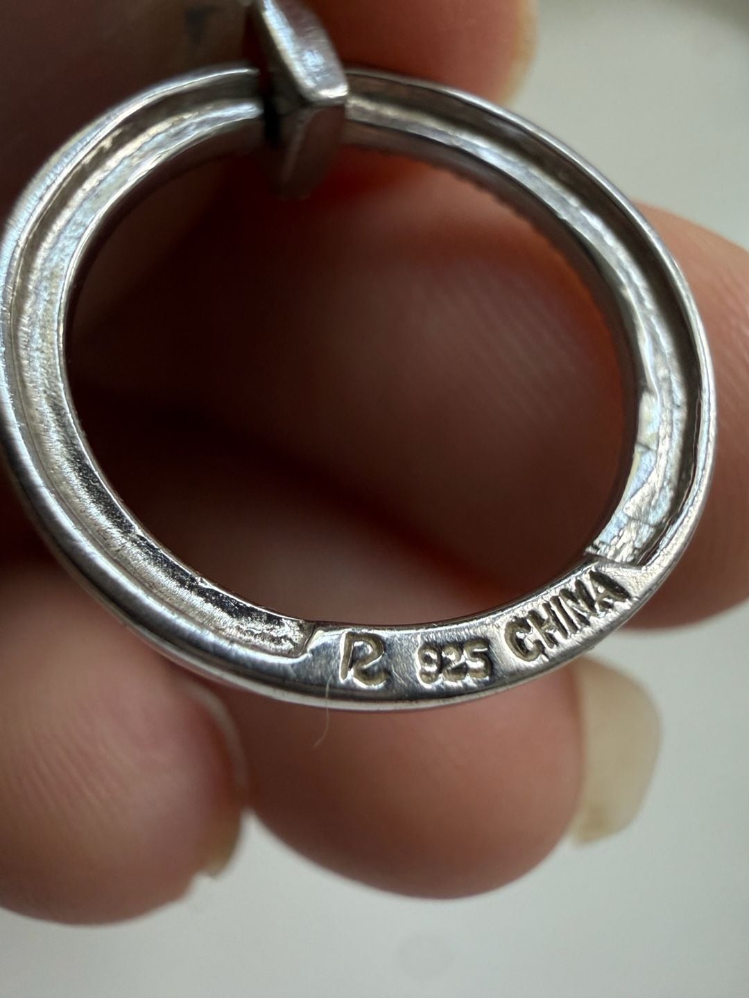 Ross-Simmons Sterling Silver Pave Circle Pendant 4