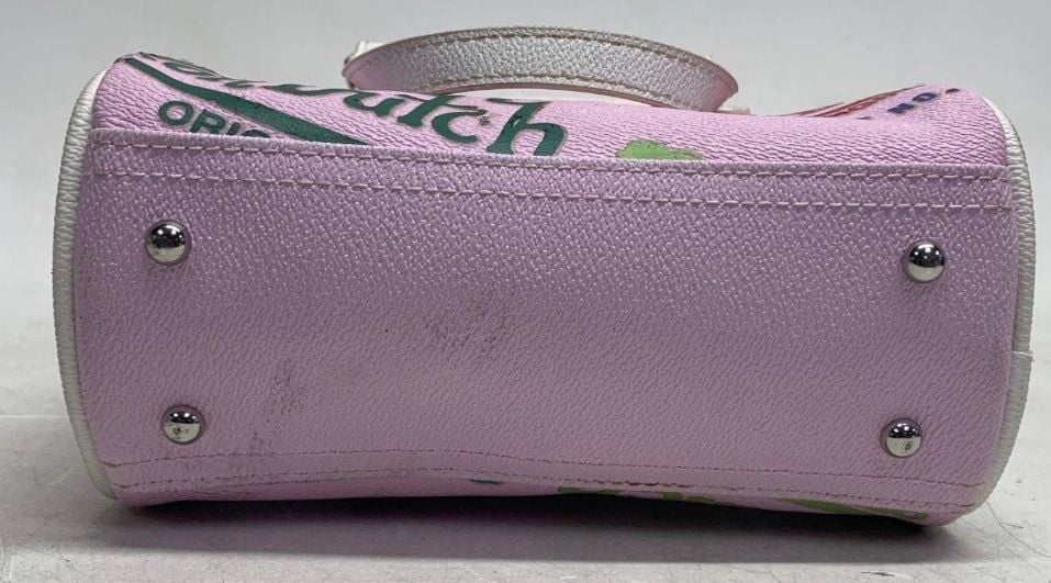 Authentic Vintage Von Dutch Pink Jax Mini Bowling Bag Multi-Logo Y2K Era Purse 5