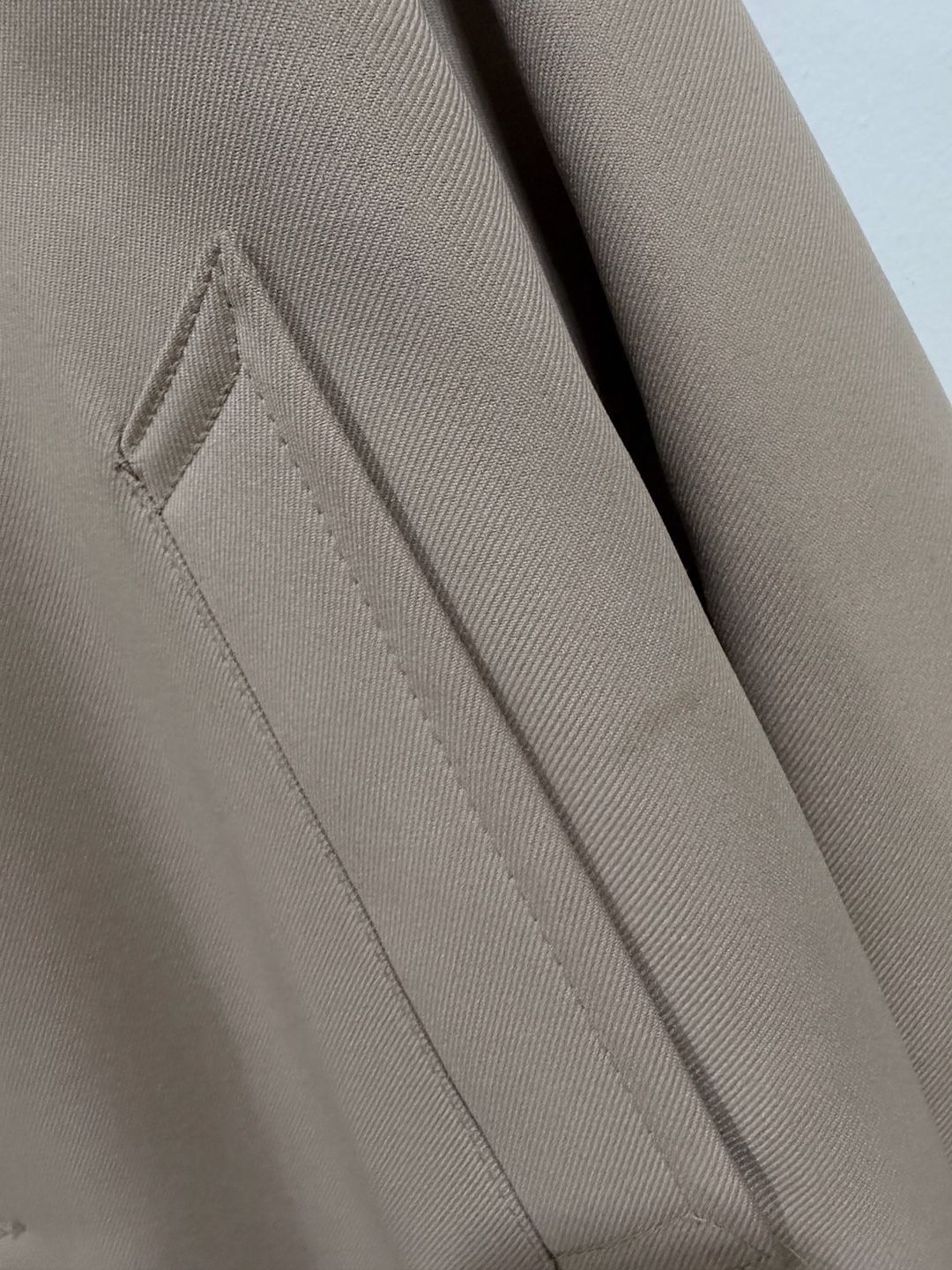 JCPenney Overcoat Size 44 Long Tan Faux Fur Collar 7