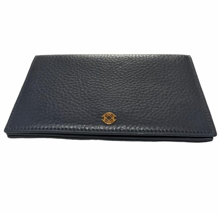 Dagne Dover Leather Bifold Wallet Blue 2