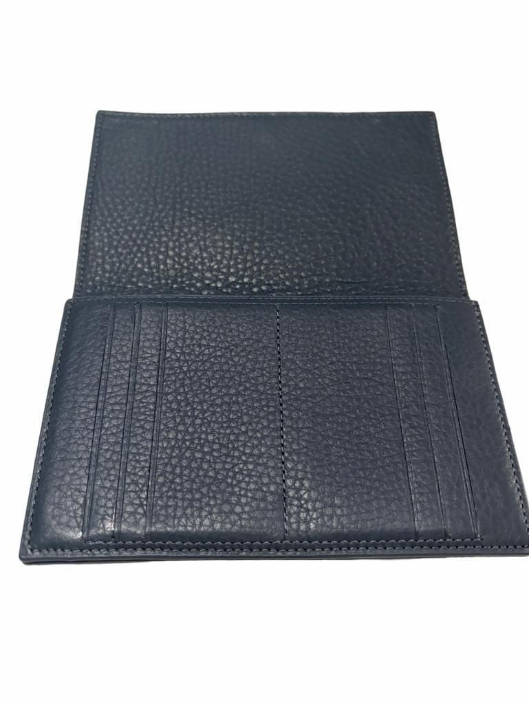 Dagne Dover Leather Bifold Wallet Blue 4
