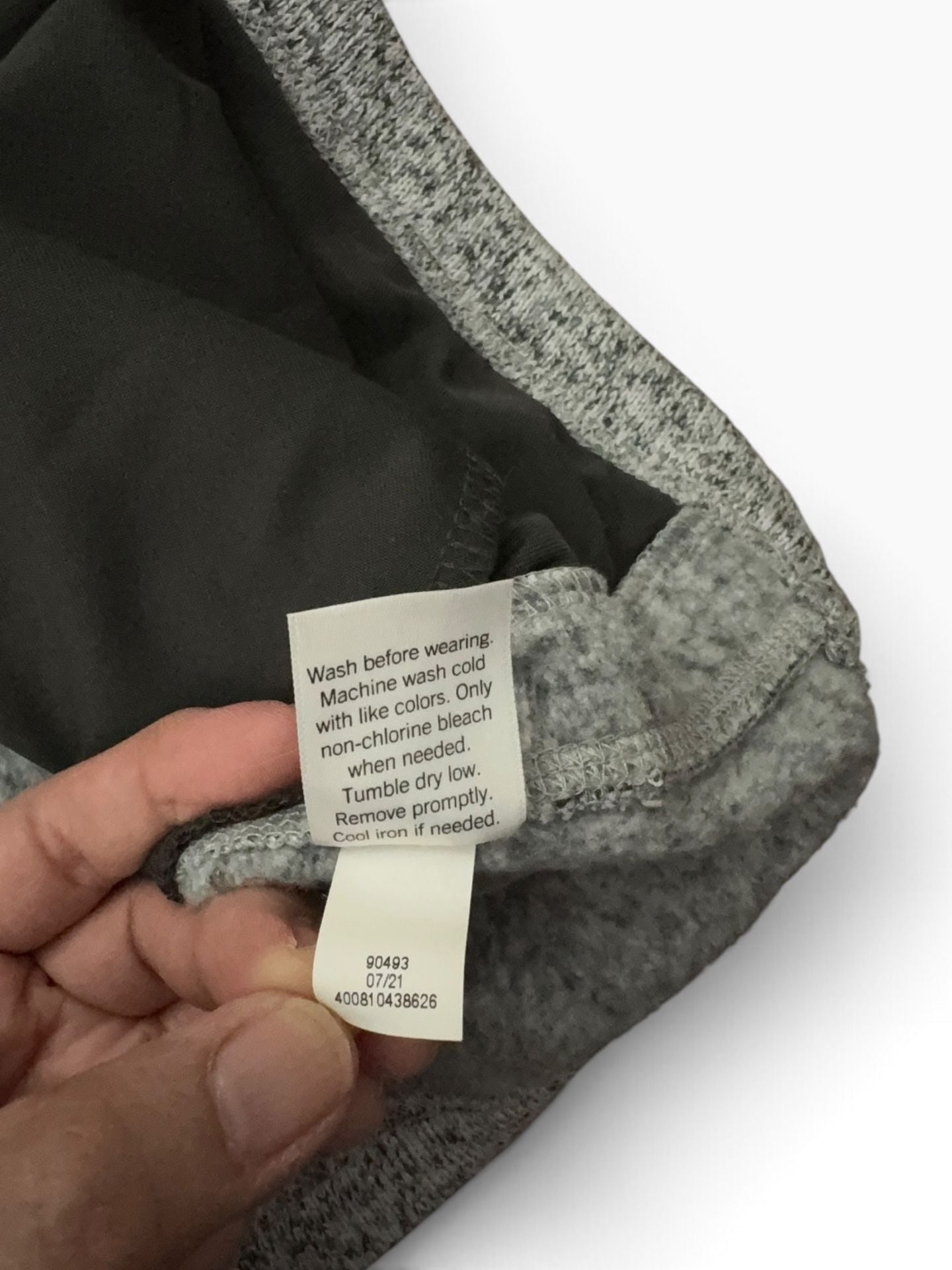 Sonoma Goods For Life Fleece Pullover Size Large Gray Mock Neck Snap 6