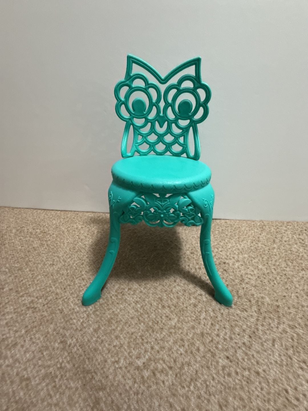 American Girl WellieWishers Garden Party Chair Teal Owl Doll Furniture 1