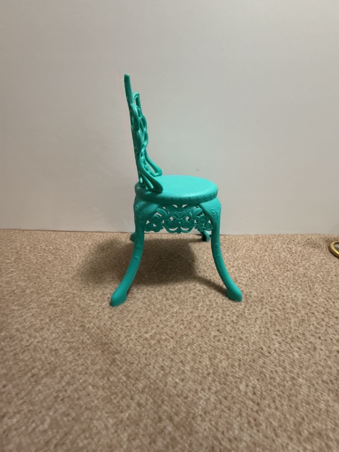 American Girl WellieWishers Garden Party Chair Teal Owl Doll Furniture 2