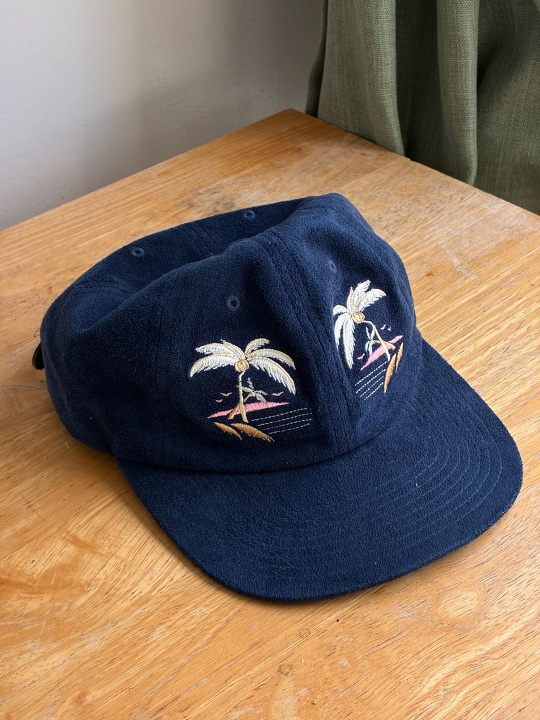 Huf Palm Tree Navy Blue Strapback Hat Cap 2