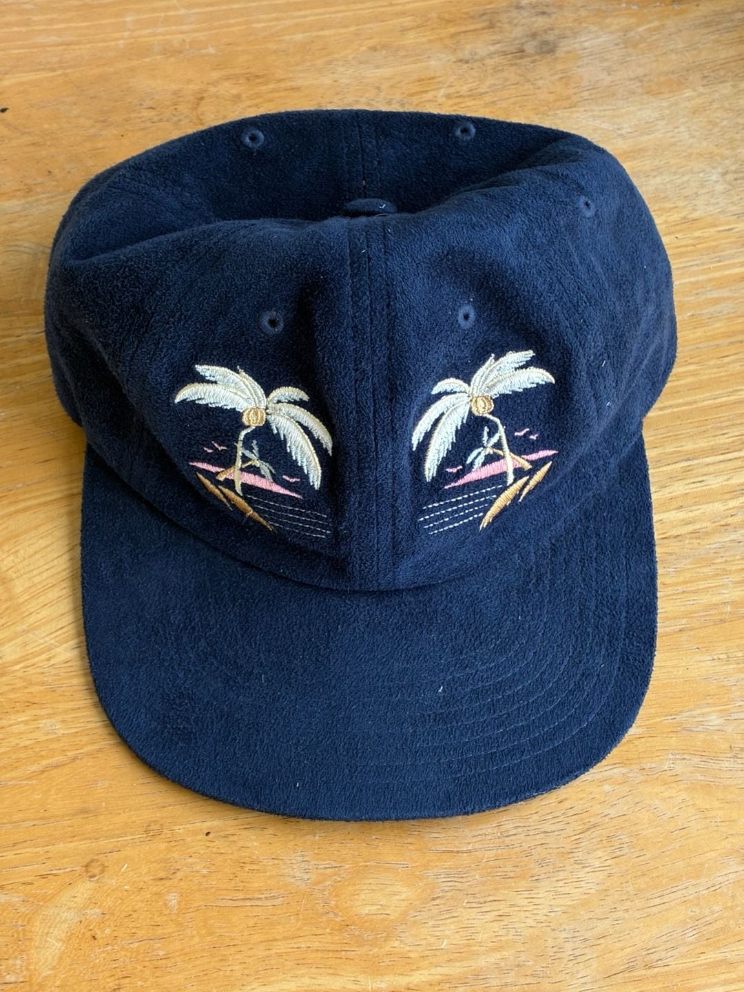 Huf Palm Tree Navy Blue Strapback Hat Cap 3