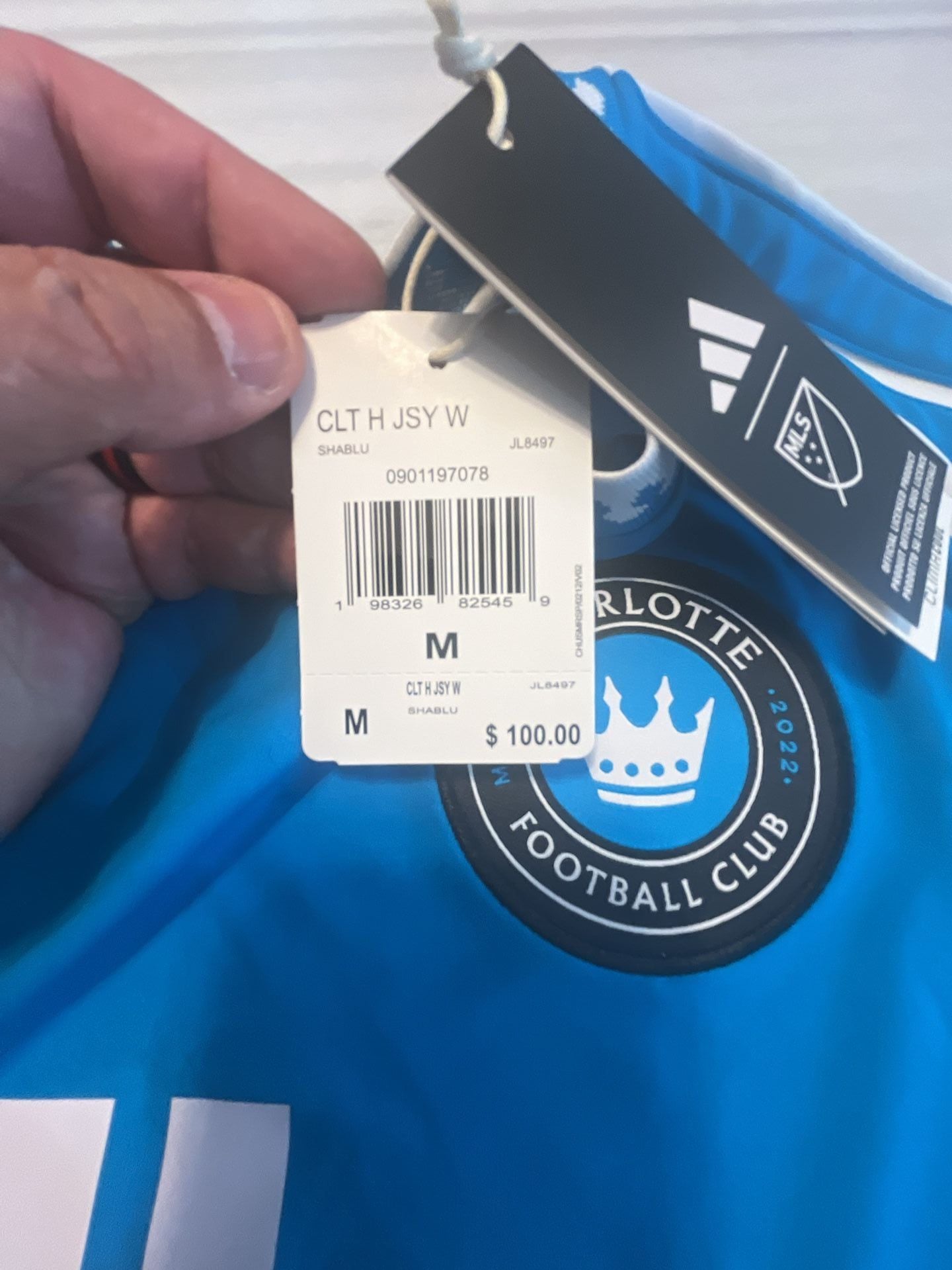 Adidas Charlotte FC Home Soccer Jersey Size M 8