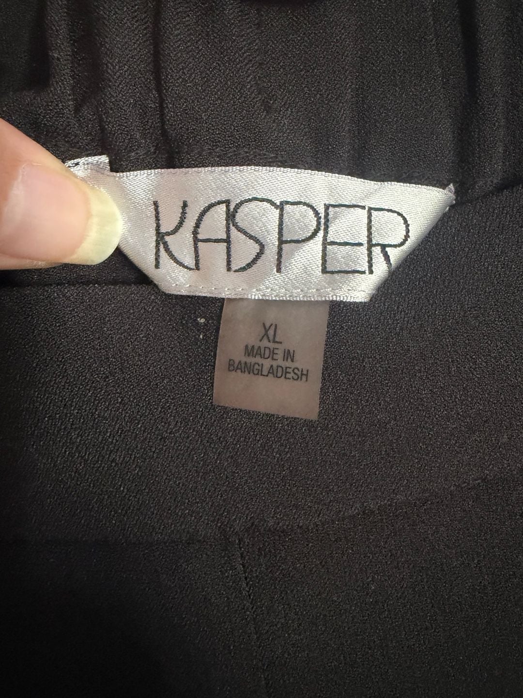 Kasper Pull-On Black Pants | XL | Gently Used 4