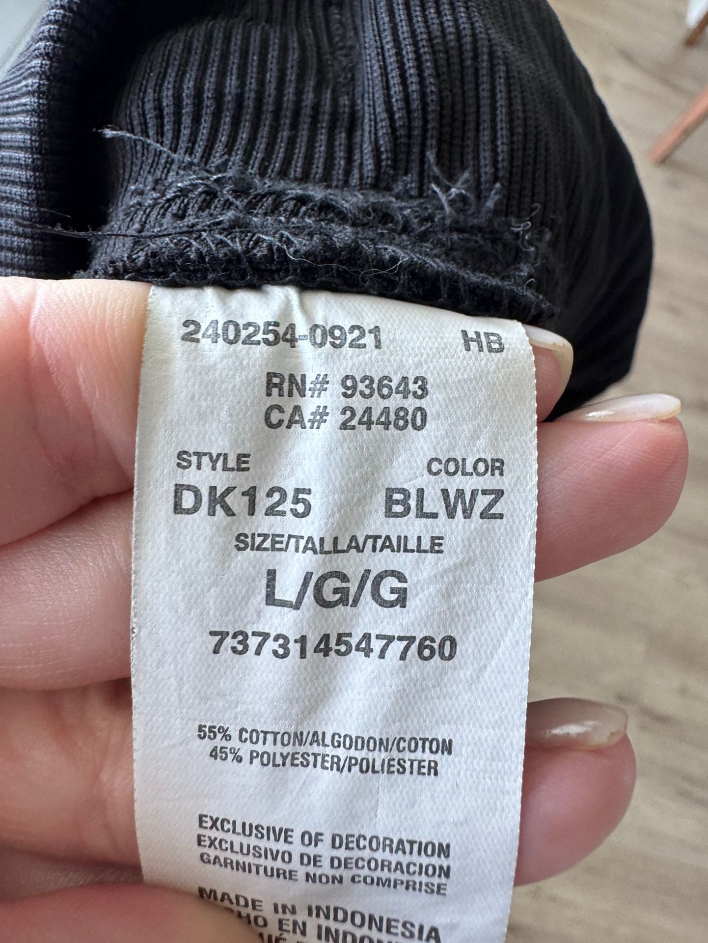 Dickies DK125 Scrub Pants Size L Black Cargo Drawstring 4
