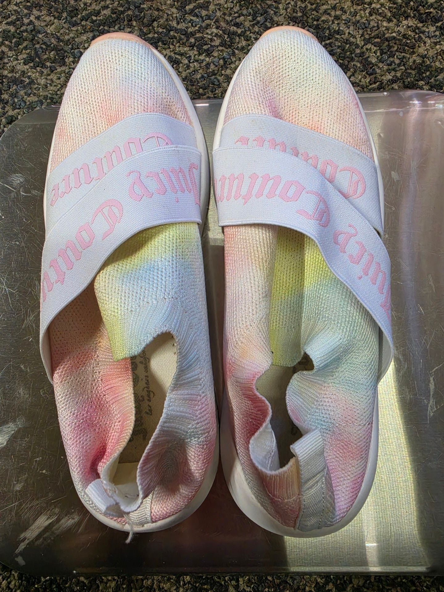 Juicy Couture Announce Slip On Sneakers Multi Tie Dye 2