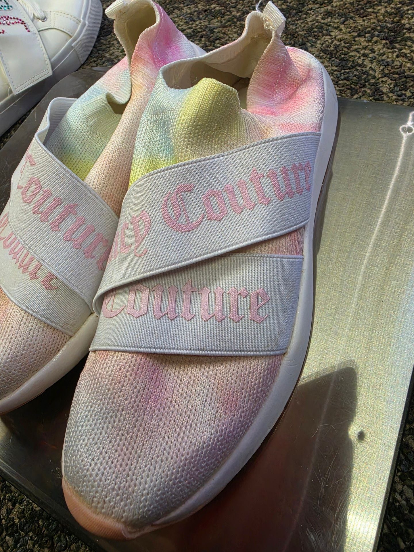 Juicy Couture Announce Slip On Sneakers Multi Tie Dye 4