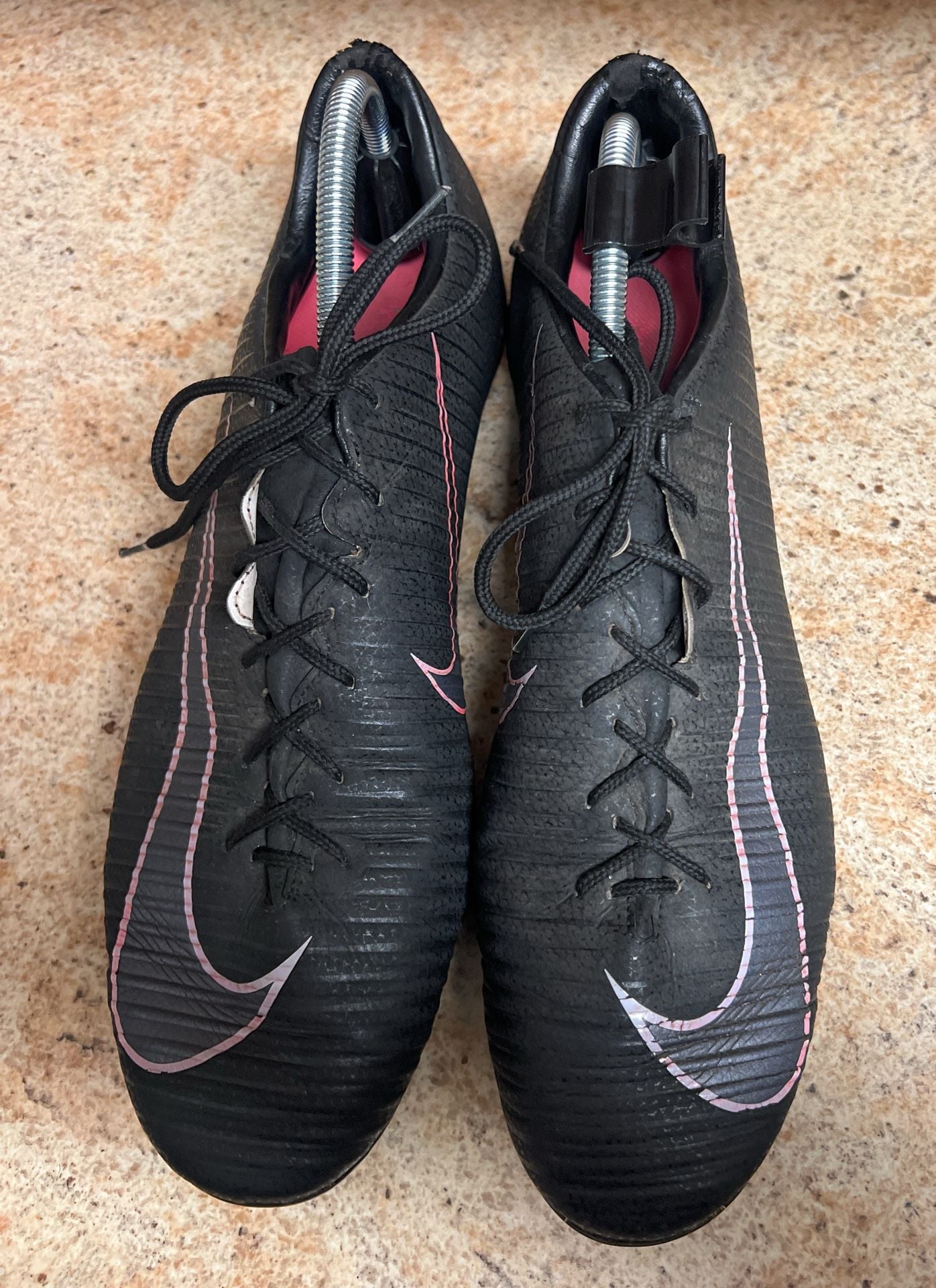 Nike Mercurial Soccer Cleats Black Pink Size 13 3
