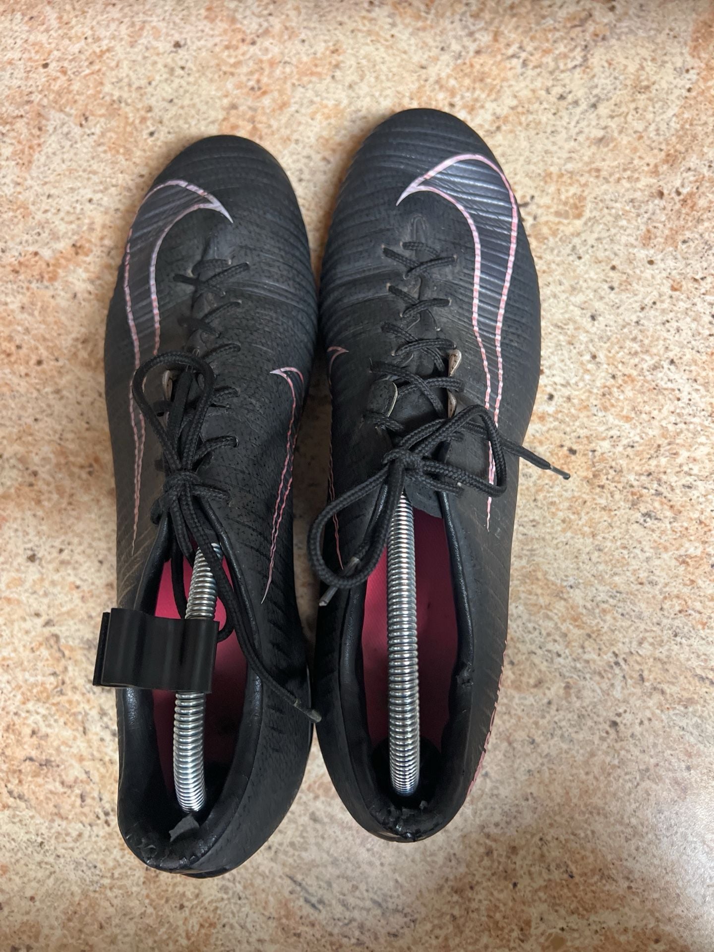 Nike Mercurial Soccer Cleats Black Pink Size 13 4