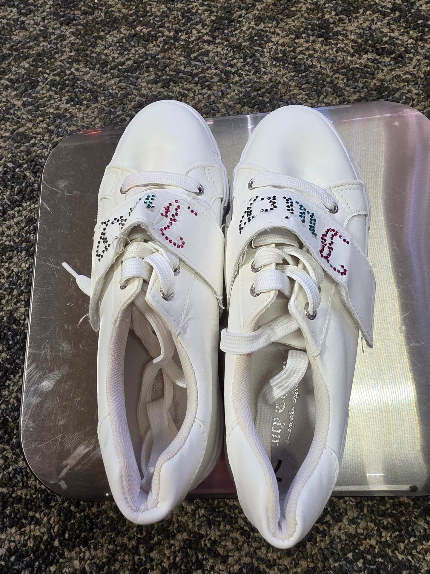 Juicy Couture Cartwheel Bling Size 7 White Sneakers 2