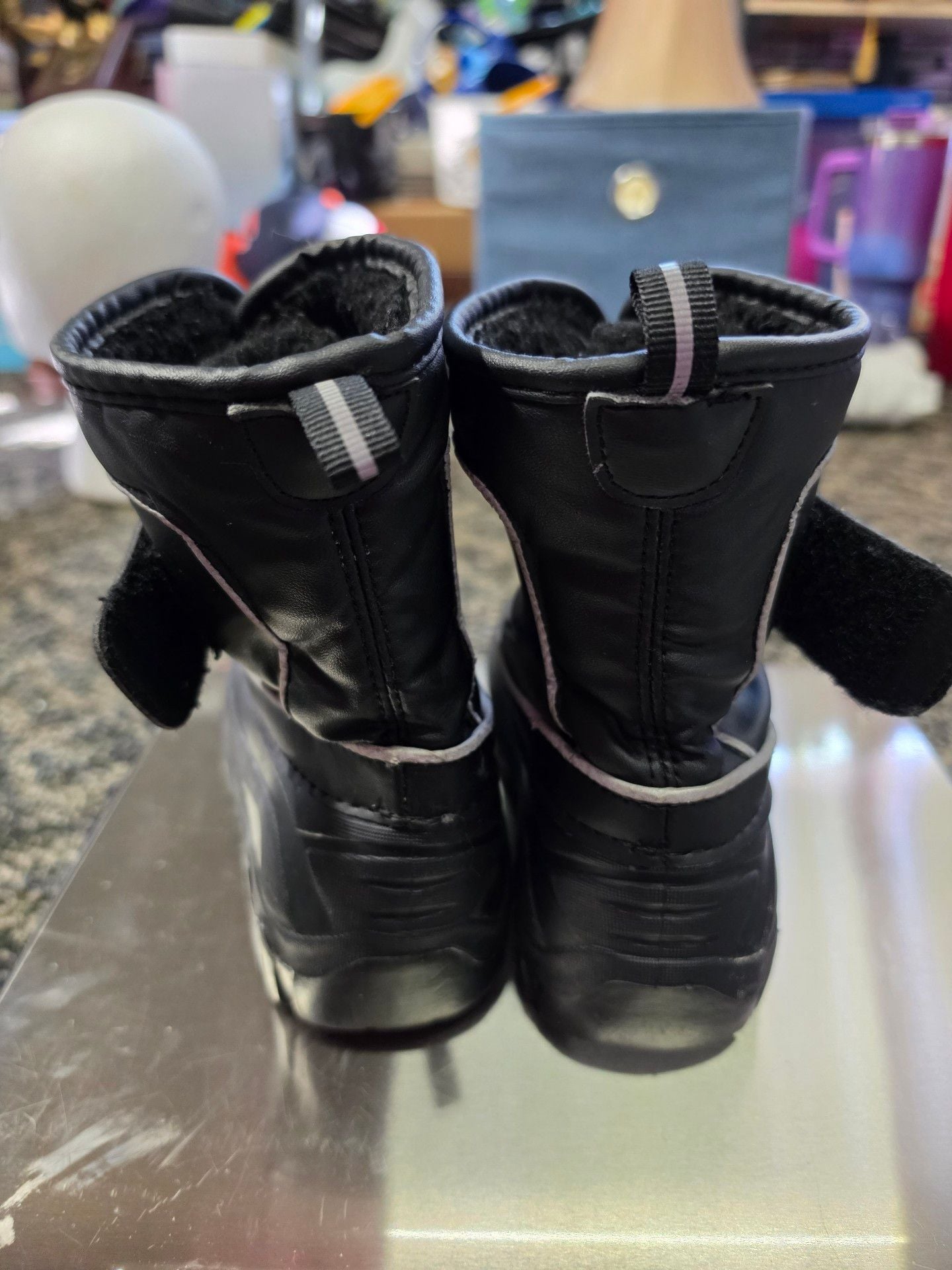 Black Winter Snow Boots 2