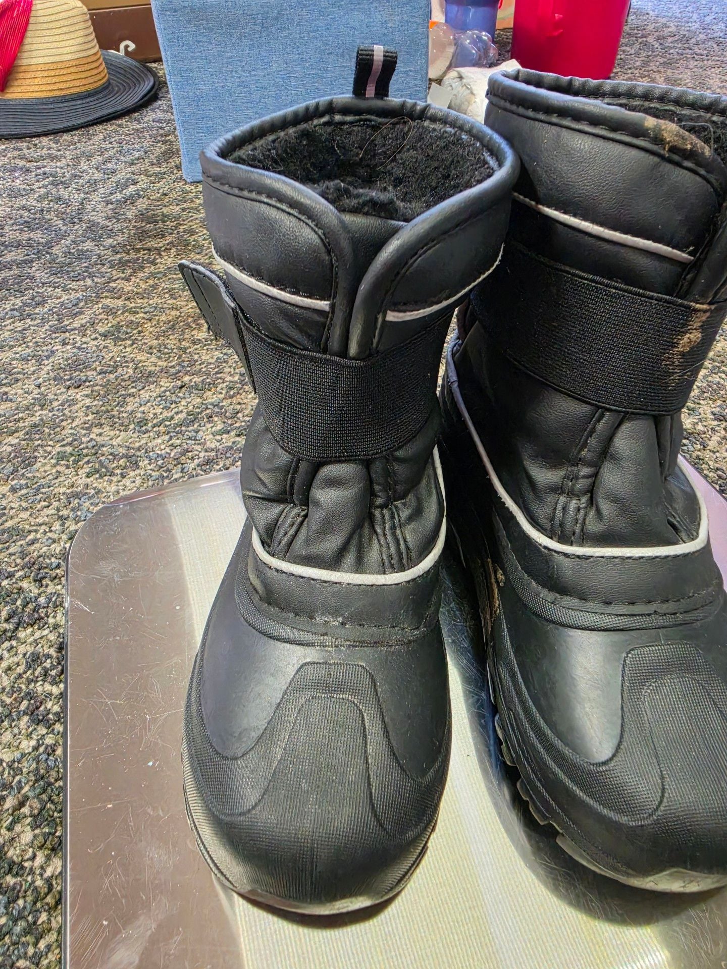 Black Winter Snow Boots 5
