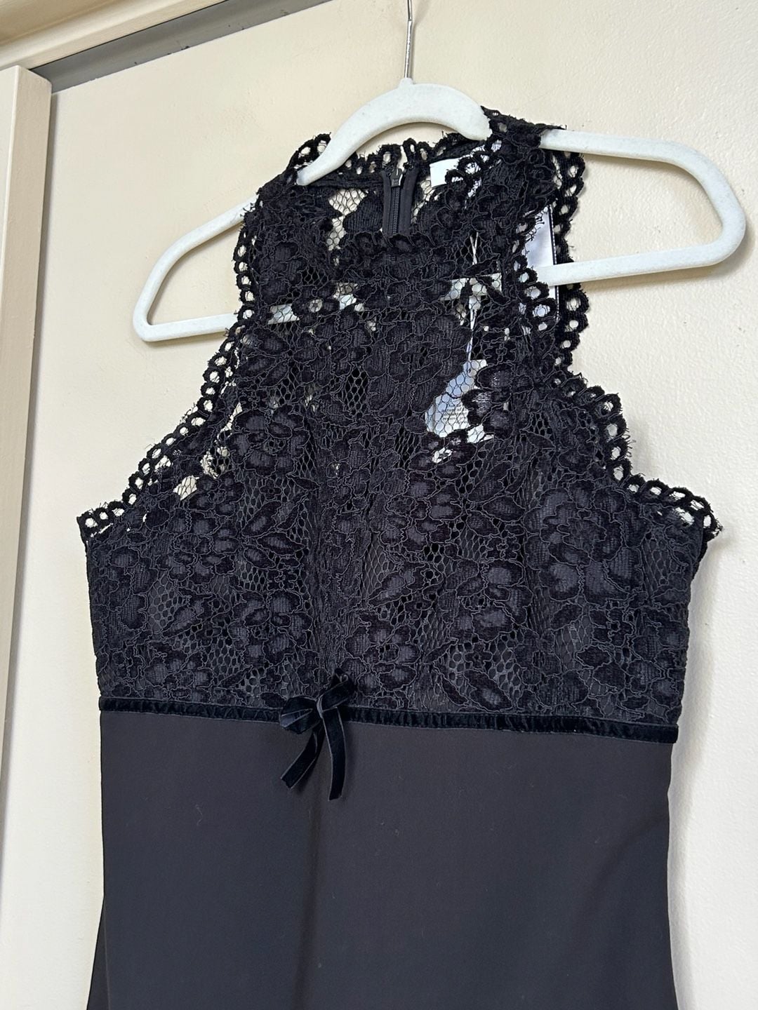 NWT Likely Kiersten Dress Black Lace Halter Mini Dress 3