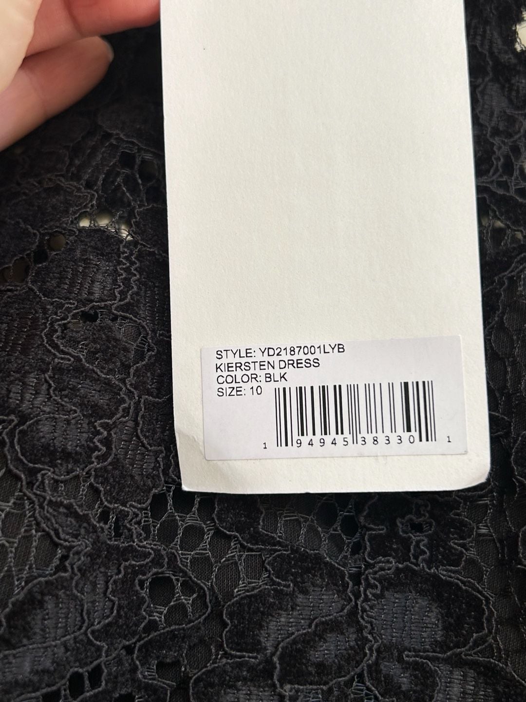 NWT Likely Kiersten Dress Black Lace Halter Mini Dress 5