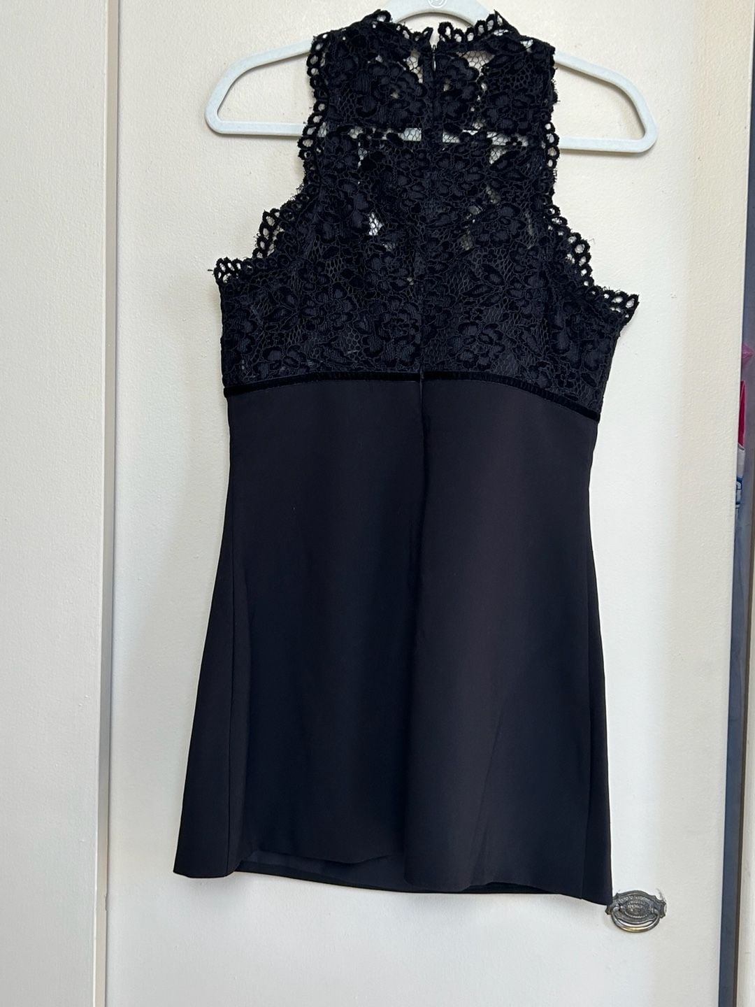 NWT Likely Kiersten Dress Black Lace Halter Mini Dress 8
