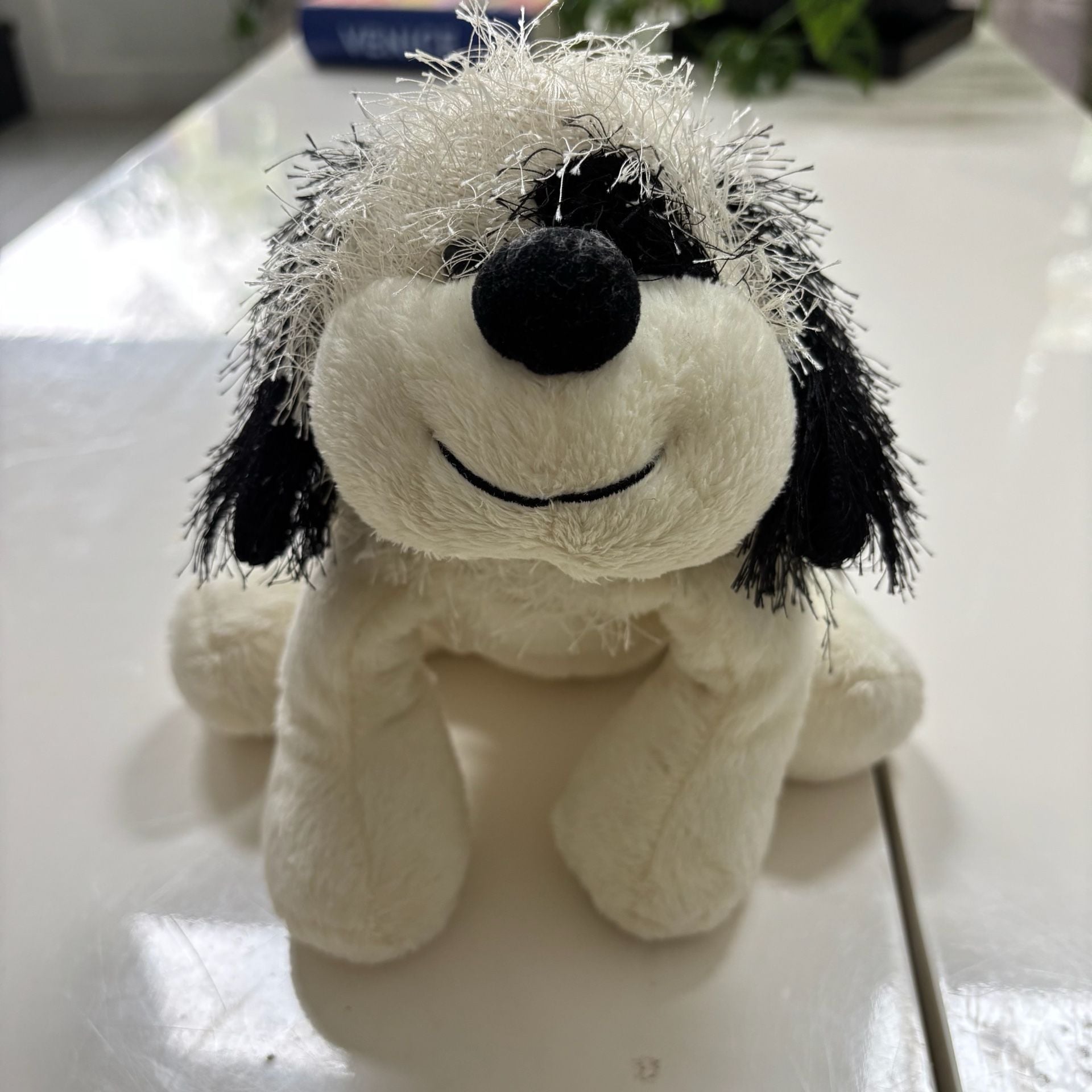 Ganz Webkinz 10” Cheeky Dog Plush HM192 Black and White 1