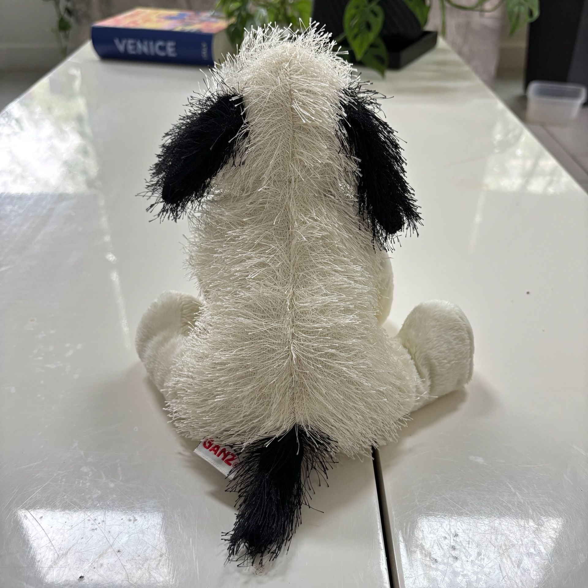 Ganz Webkinz 10” Cheeky Dog Plush HM192 Black and White 6