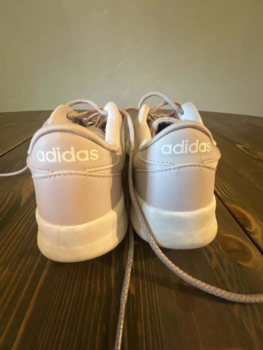Adidas Cloudfoam QT Racer Running Shoes Pink Ice Purple White Sneakers 5
