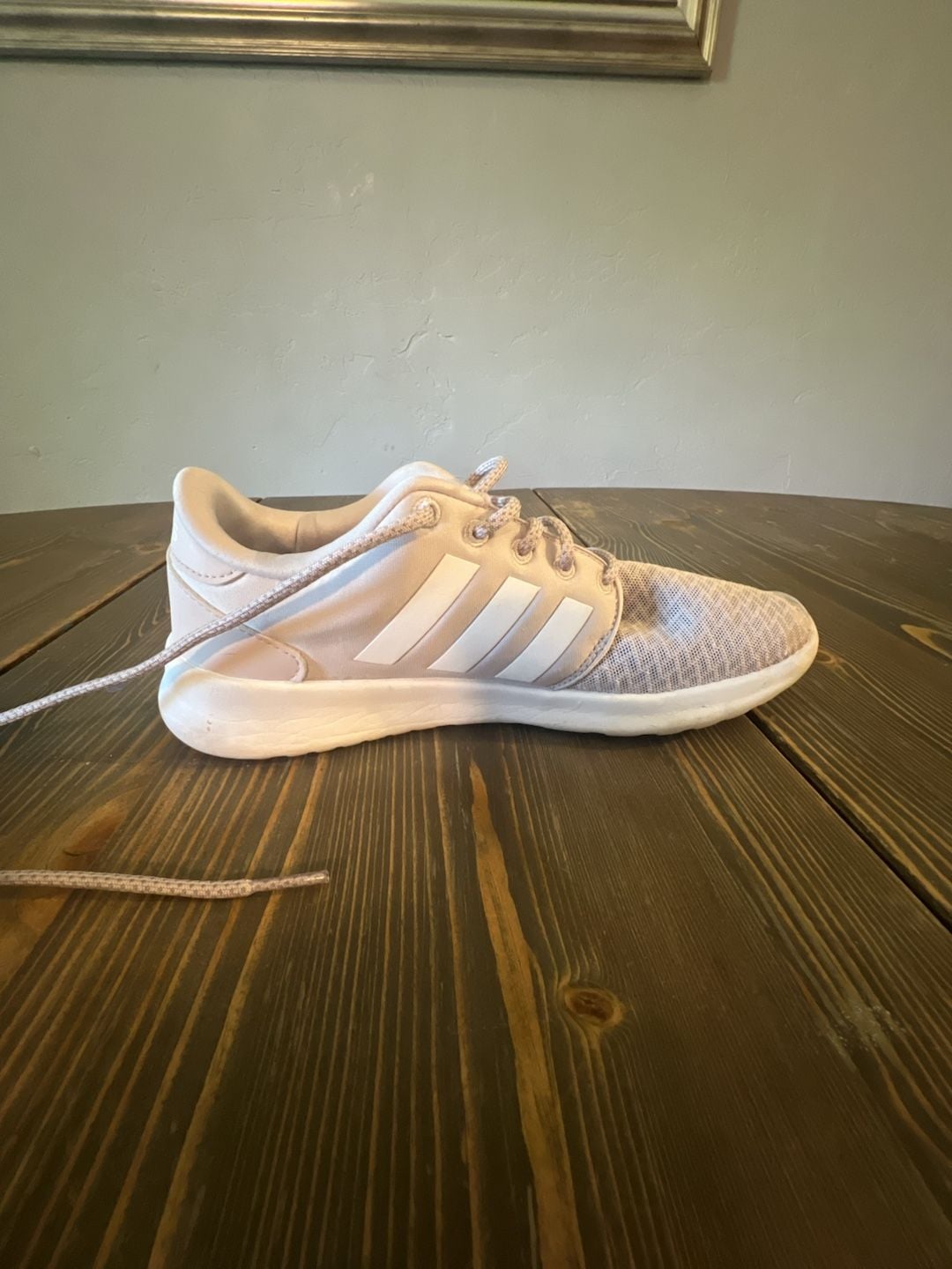 Adidas Cloudfoam QT Racer Running Shoes Pink Ice Purple White Sneakers 8