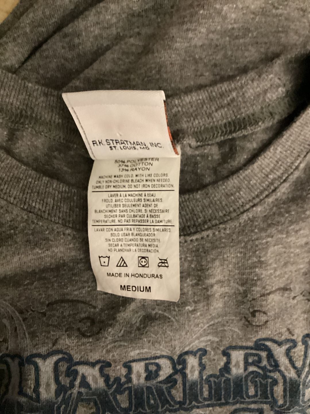Harley Davidson T-Shirt Size Medium Gray Electric City Scranton PA 7