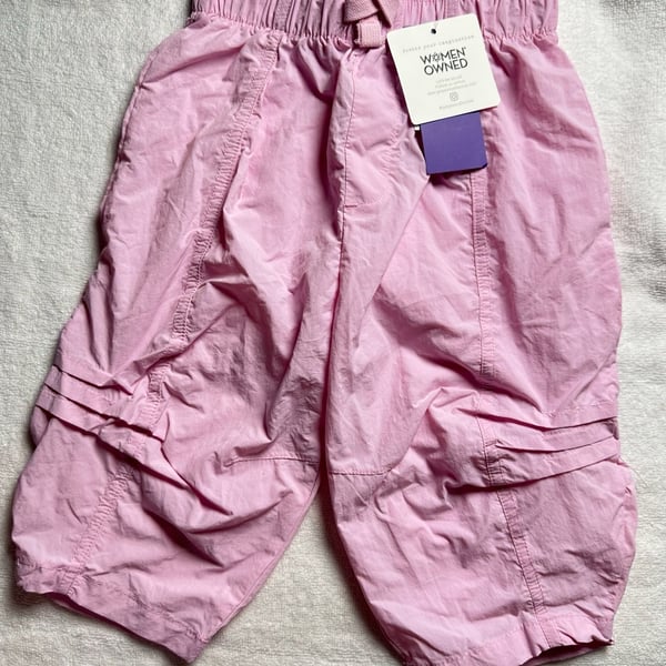 Grayson Mini Parachute Pants Size 18M Pink Nylon Casual Shorts