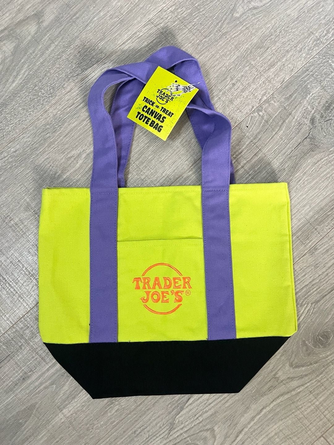 Nwt Trader Joe's Trick-Or-Treat Canvas Tote Bag 2