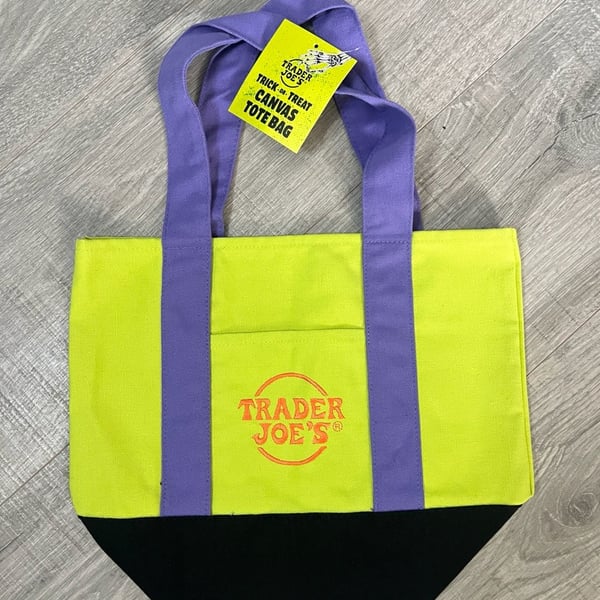 Nwt Trader Joe's Trick-Or-Treat Canvas Tote Bag