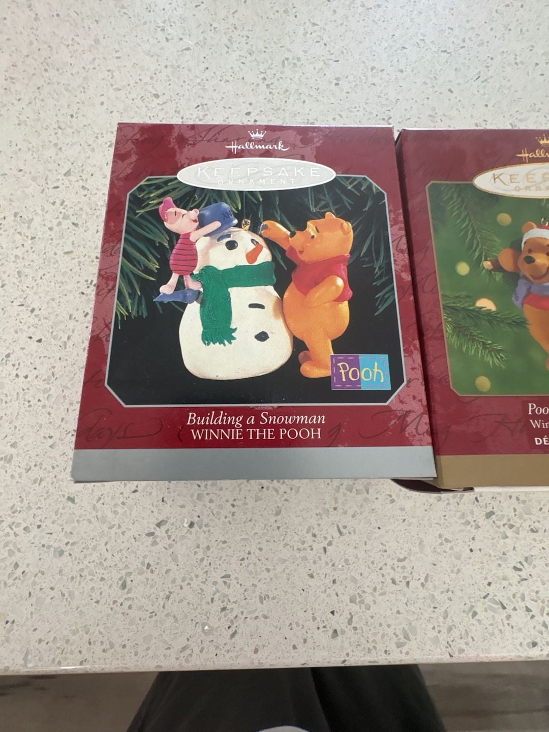 Lot of 2Hallmark Keepsake Ornament Winnie the Pooh Building a Snowman 1998 and 2000 Pooh Chooses the Tree
Both New never been out of the boxes 2