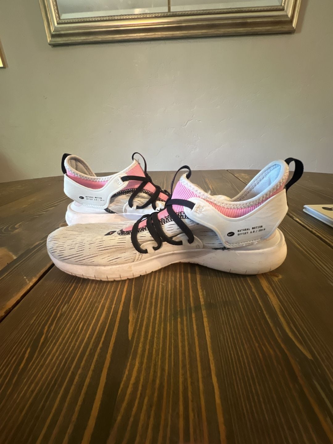 Nike Flex Contact 3 Running Shoes White Pink 9